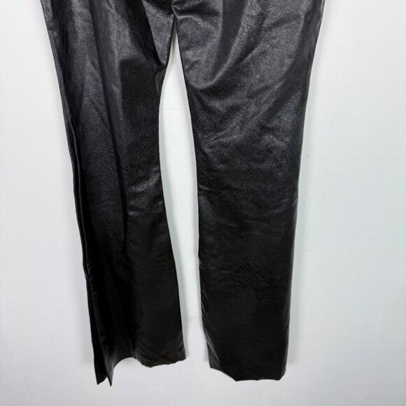 Commando Faux Leather Flare Leggings Hi-Rise Black Size Medium M EUC - Picture 12 of 13